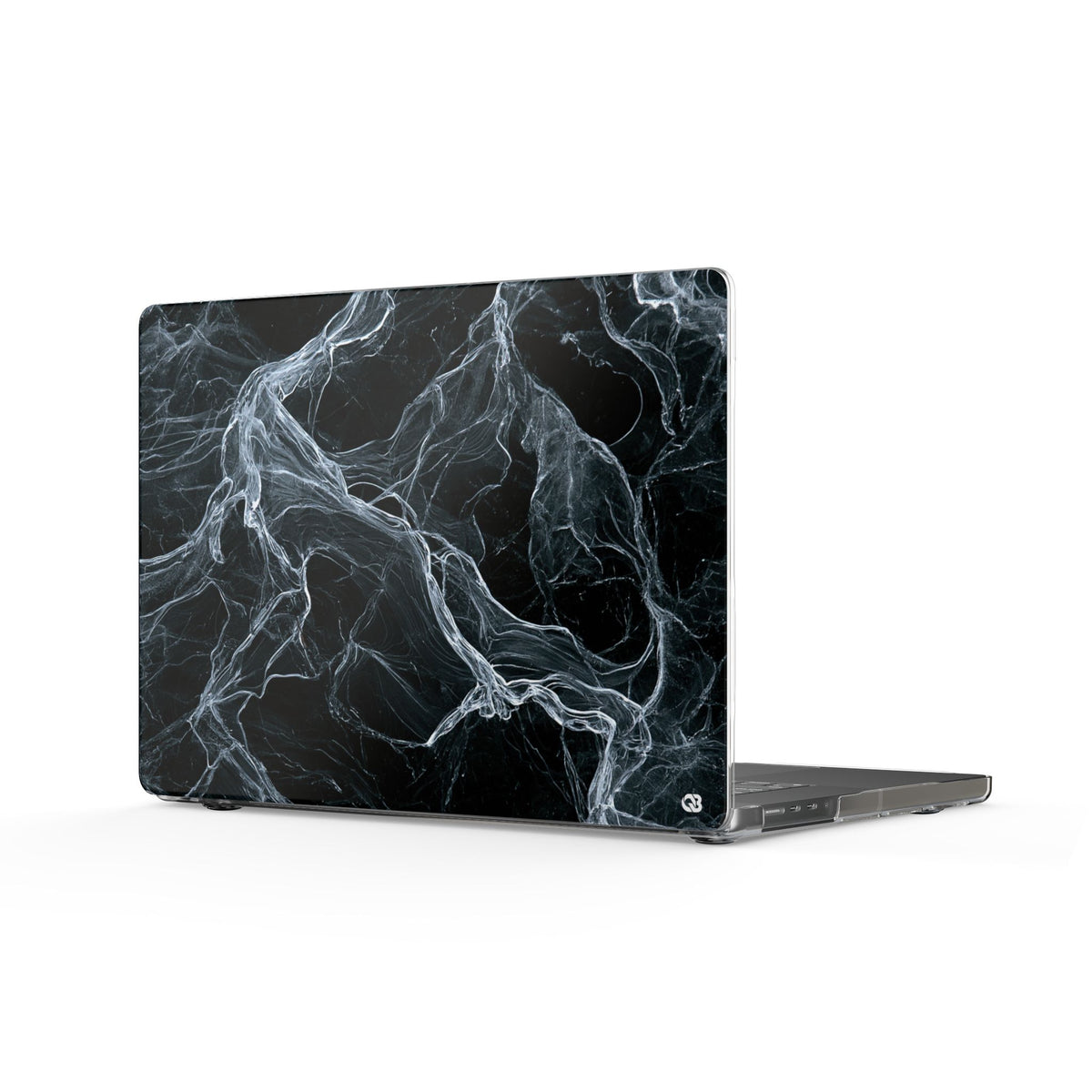 Arctic Gossamer · Clear Hard Case for MacBook · Black