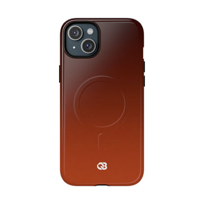 Orange Tough 2.0 Magsafe Phone Case for iPhone - Obsidian Ember Fade