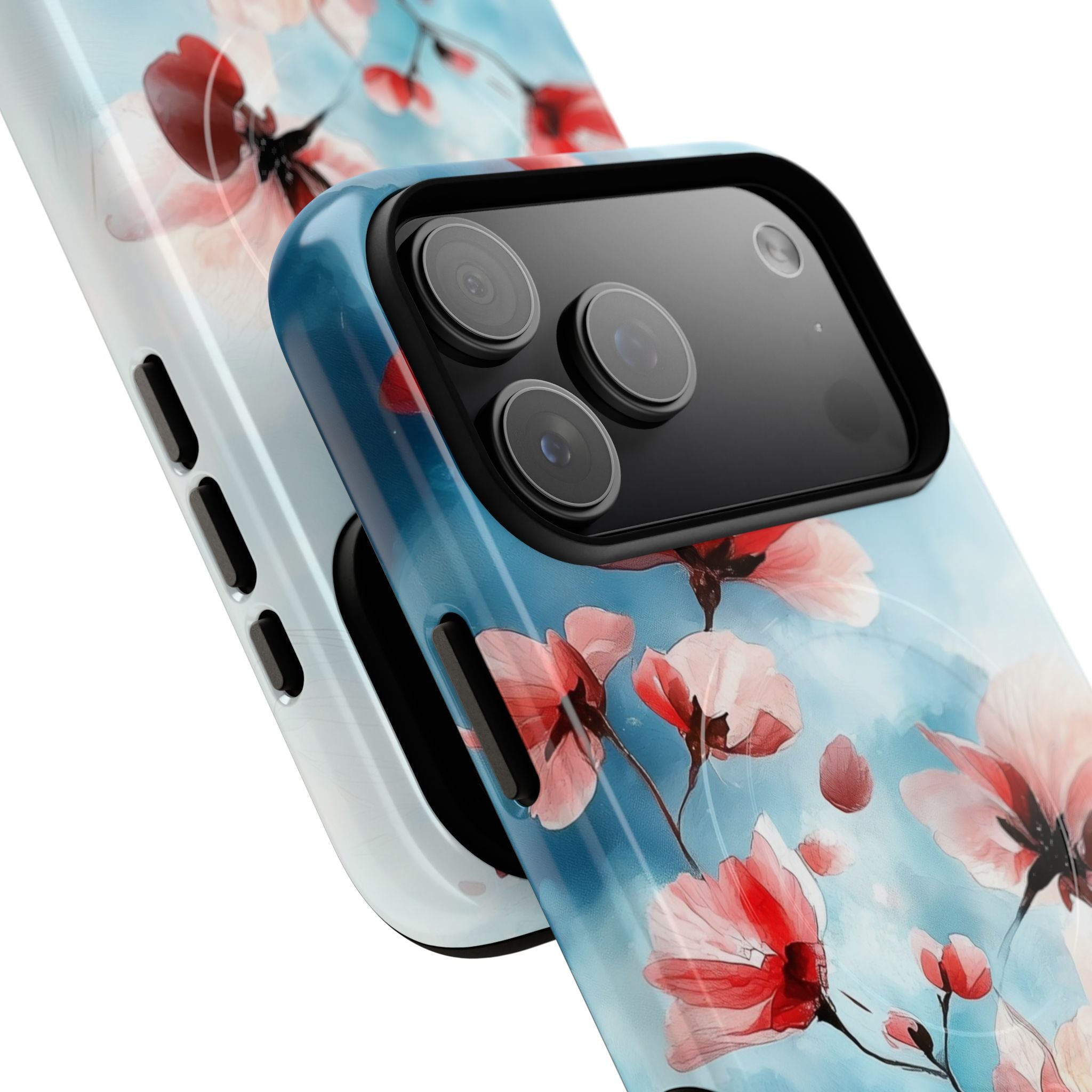 Pink Blossom Drift iPhone 17 Pro Max Case - Tough+ - CASE•BOB