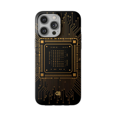 Gold Lite Phone Case for iPhone - Cyber Gold Processor