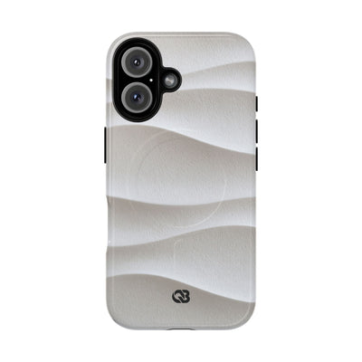 Sculpted Dune Relief · Tough 2.0 Magnetic Phone Case for iPhone · White