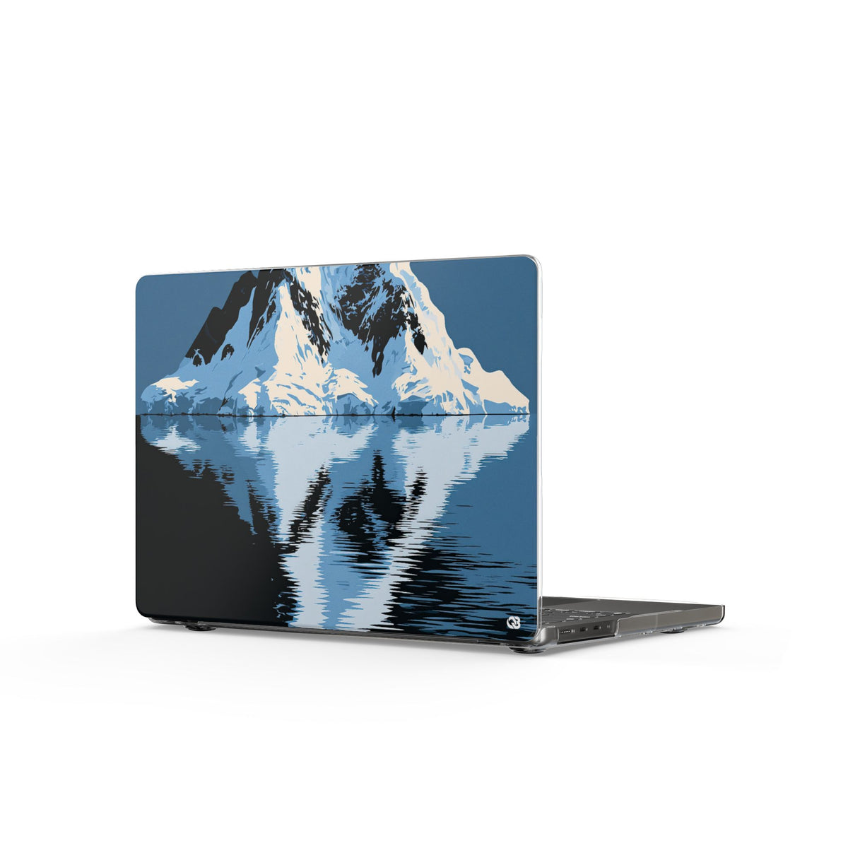 Glacial Horizon · Clear Hard Case for MacBook · Blue
