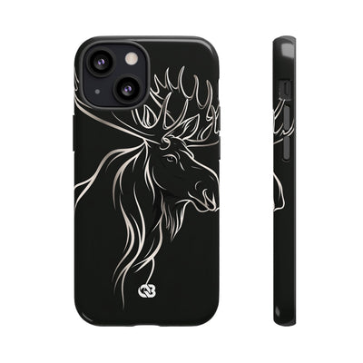 Nordic Moose Contour · Tough Phone Case for iPhone · Black