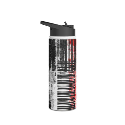 Distorted Barcode · Insulated Water Bottle · Black