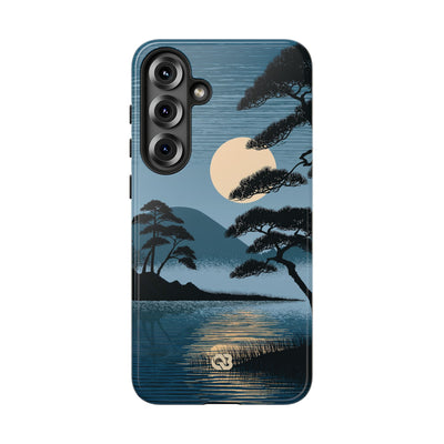 Blue Tough Phone Case for Samsung - Midnight Kyoto Pine