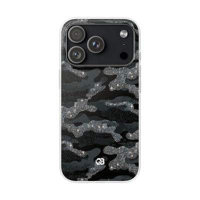 Glitter Shadow Camo · Lite Phone Case for iPhone ·  Black