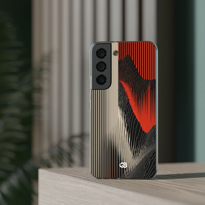 Red Lite Phone Case for Samsung - Crimson Pulse Topo