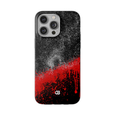 Crimson Noir Drip · Lite Phone Case for iPhone ·  Black