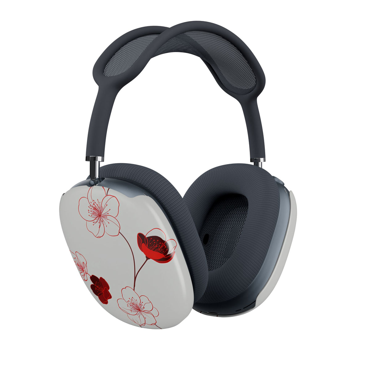 Crimson Sakura Blossom · Hard Case for AirPods Max · Red