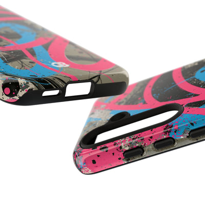 Cyber Splatter Flow · Tough Phone Case for Samsung · Pink