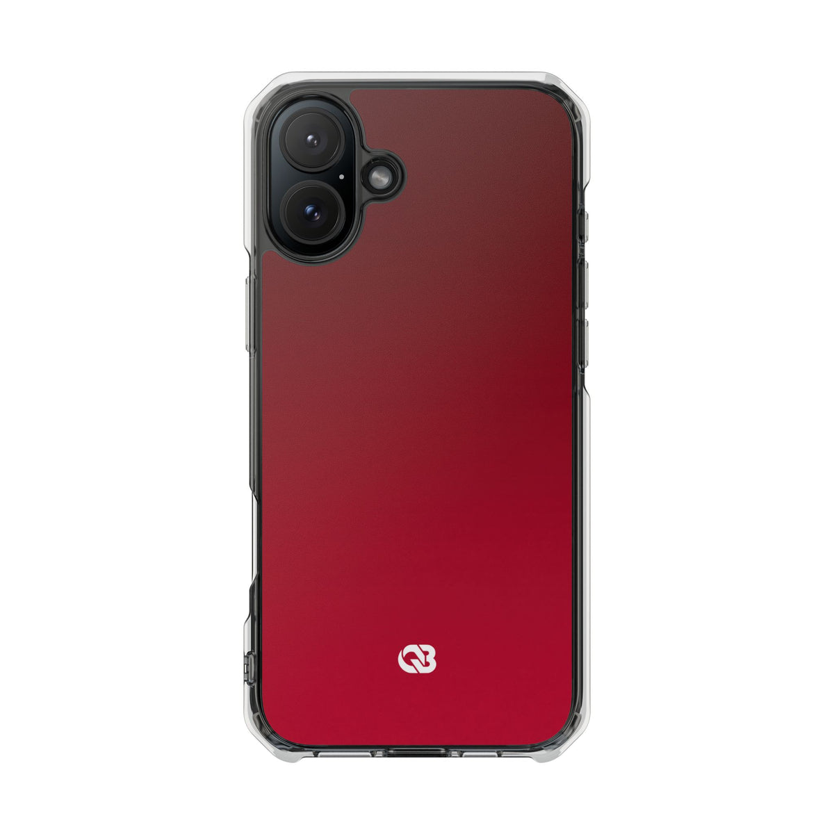 Velvet Crimson · Clear Impact Magnetic Phone Case for iPhone · Red
