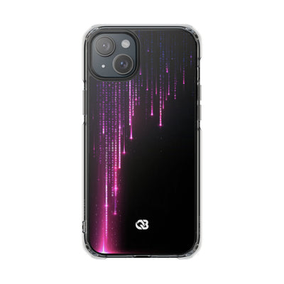 Binary Cascade · Clear Impact Magnetic Phone Case for iPhone · Black