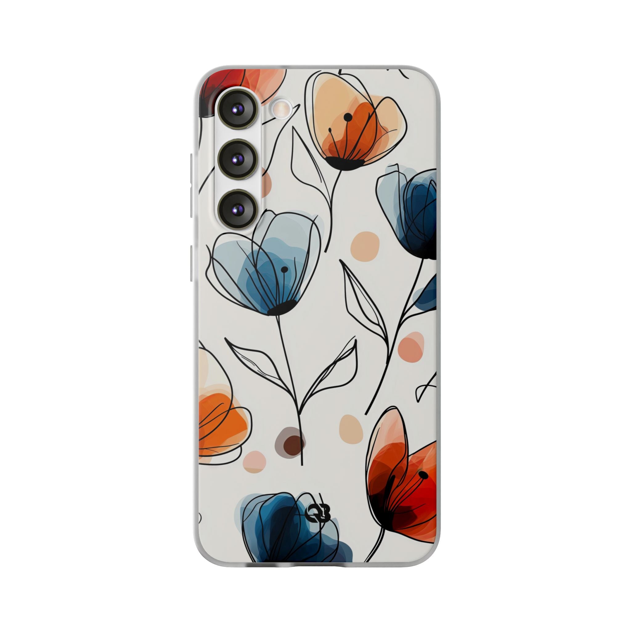 Ink Watercolor Tulips · Soft Phone Case for Samsung