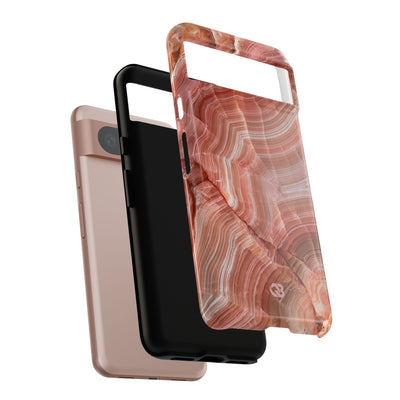 Blushing Rose Strata · Tough Phone Case for Pixel ·  Pink