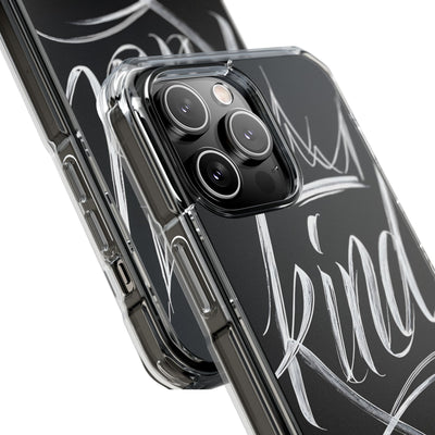 Noir Crown Script · Impact Phone Case for iPhone · Magsafe