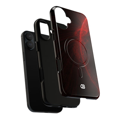 Red Tough 2.0 Magsafe Phone Case for iPhone - Solar Crimson Flare