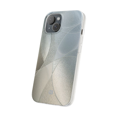 Silver Lite Phone Case for iPhone - Frosted Silver Mosaic