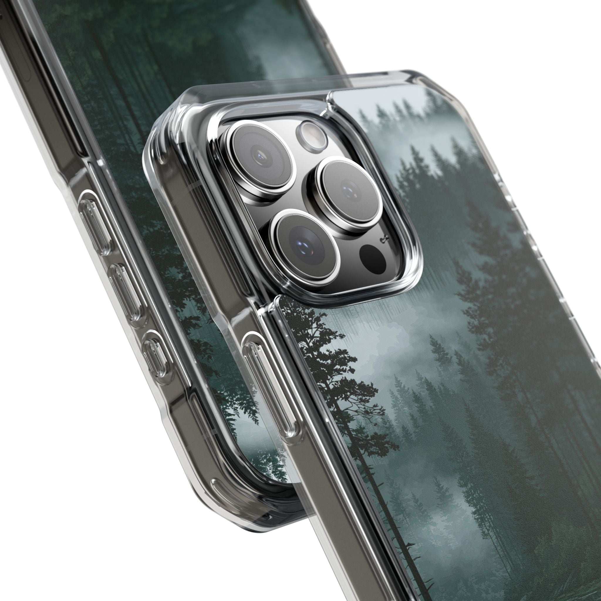 Green Impact MagSafe Phone Case for iPhone - Misty Evergreen Mirror