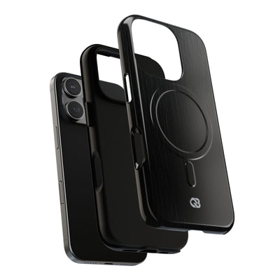 Obsidian Brushed Steel · Tough 2.0 Magnetic Phone Case for iPhone · Black