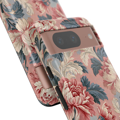 Blush Peony Jacquard · Tough Phone Case for Pixel ·  Pink