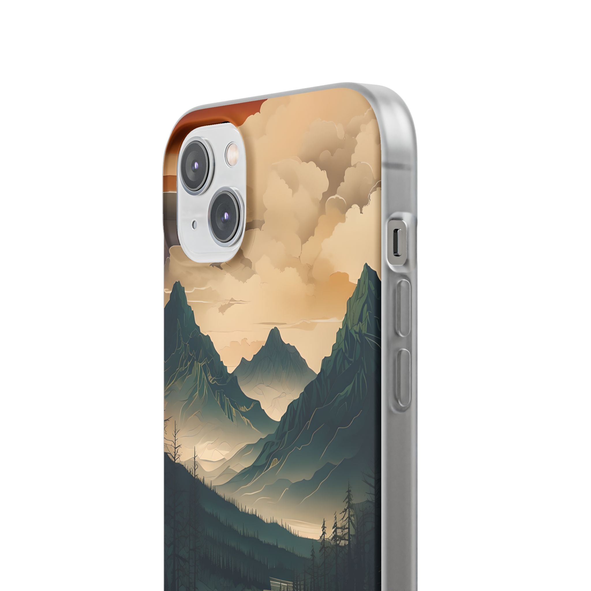 Summit River Dusk · Soft Phone Case for iPhone