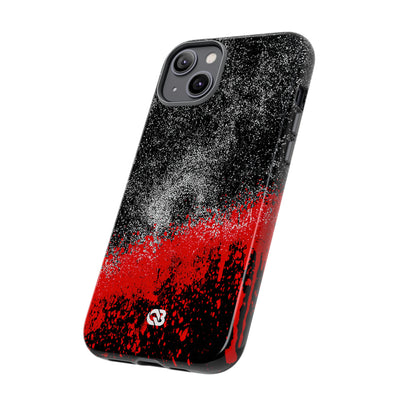 Crimson Noir Drip · Tough Phone Case for iPhone · Black
