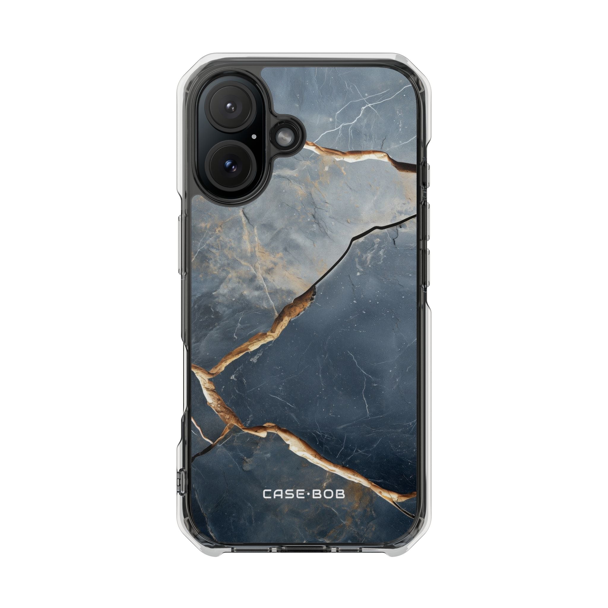 Jagged Vein Navy iPhone 16 Case - Impact