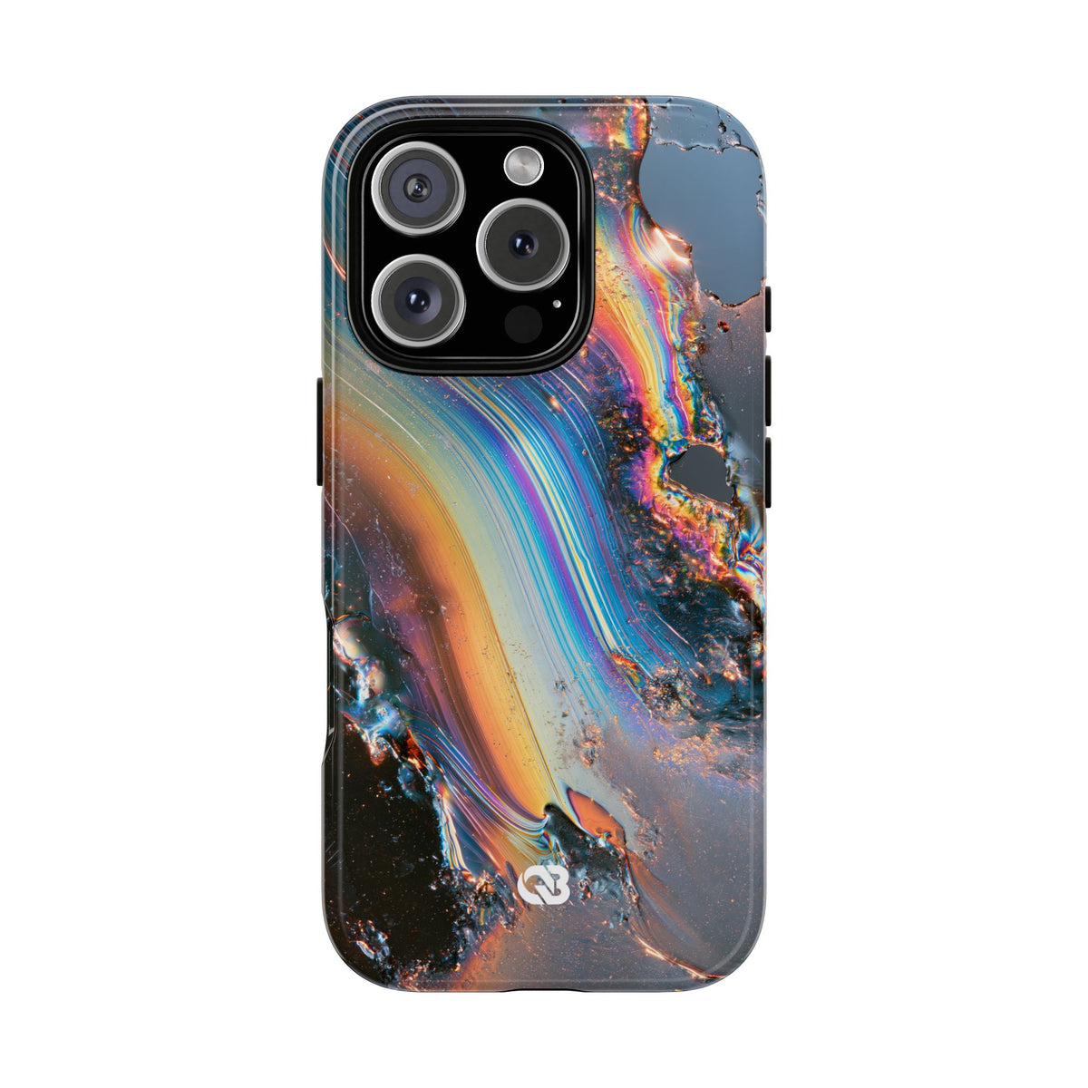 Prismatic Aura Flow · Tough Phone Case for iPhone · Blue