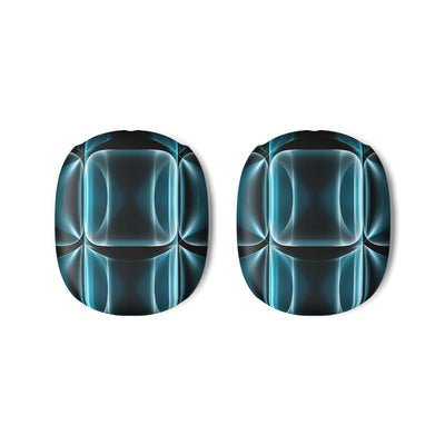 Translucent Cyber Grid · Hard Case for AirPods Max · Teal