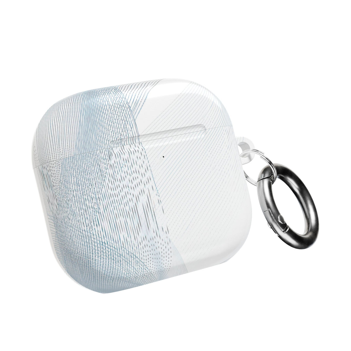 Glacial Contour Waves · Hard Case for AirPods & AirPods Pro · White
