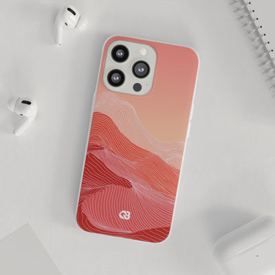 Coral Ridge Contours · Lite Phone Case for iPhone ·  Red