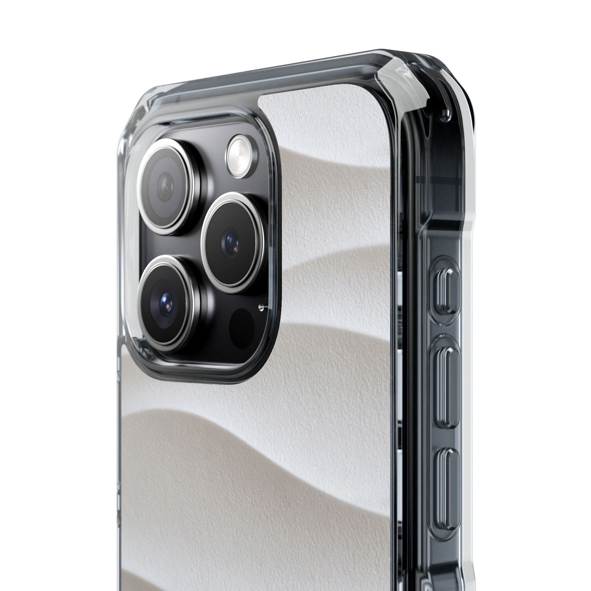White Impact MagSafe Phone Case for iPhone - Arctic Flow Ridges