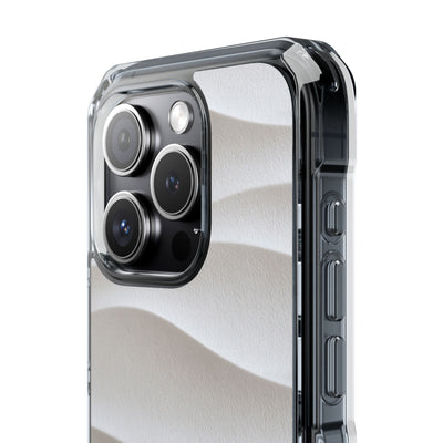 White Impact MagSafe Phone Case for iPhone - Arctic Flow Ridges