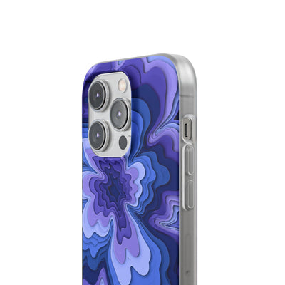 Periwinkle Strata Bloom · Lite Phone Case for iPhone ·  Purple