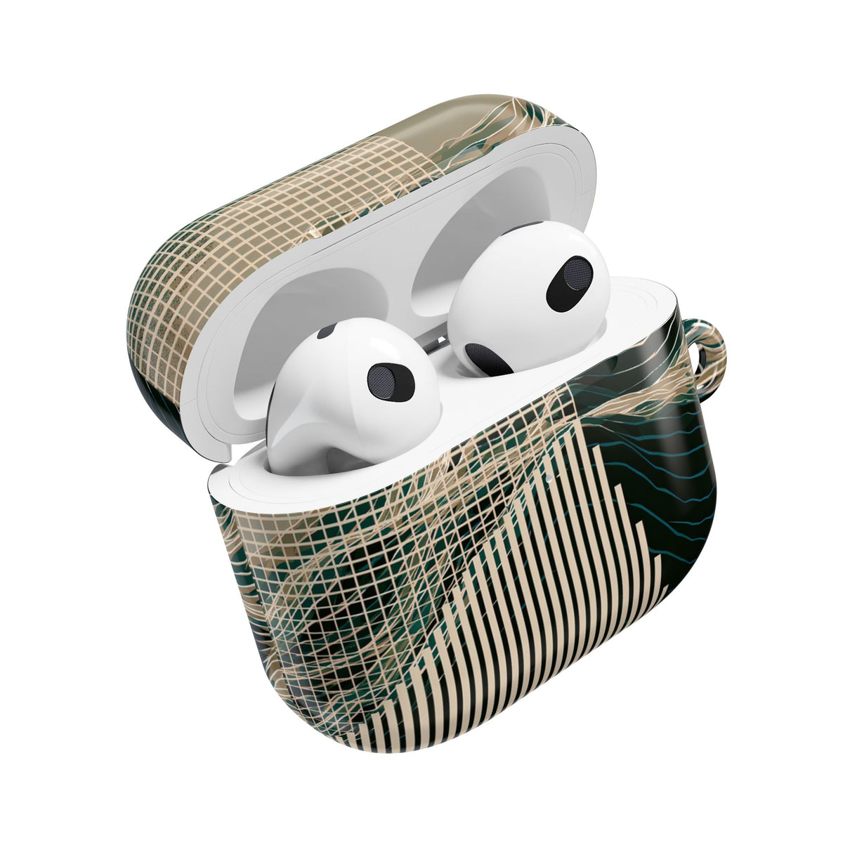Orbital Terrain · Hard Case for AirPods & AirPods Pro · Green