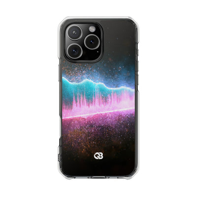 Digital Frequency · Clear Impact Magnetic Phone Case for iPhone · Pink