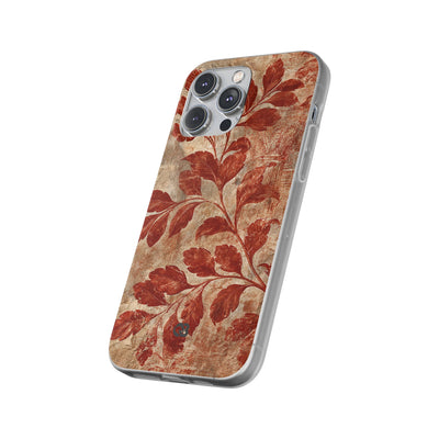 Terracotta Botanical Fresco · Lite Phone Case for iPhone ·  Red