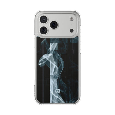 Black Impact MagSafe Phone Case for iPhone - Arctic Vapor Grid