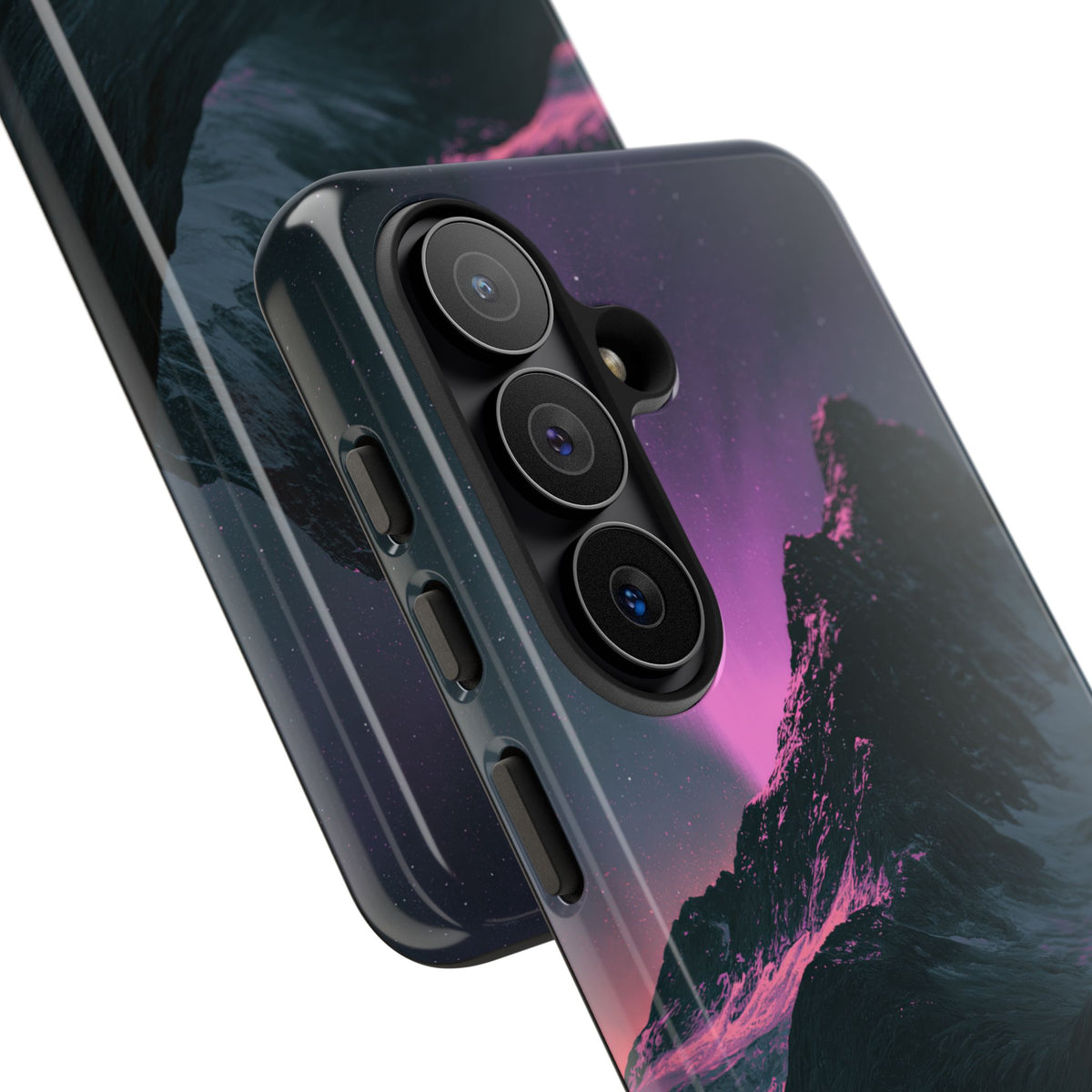 Arctic Aurora Summit · Tough Phone Case for Samsung · Black