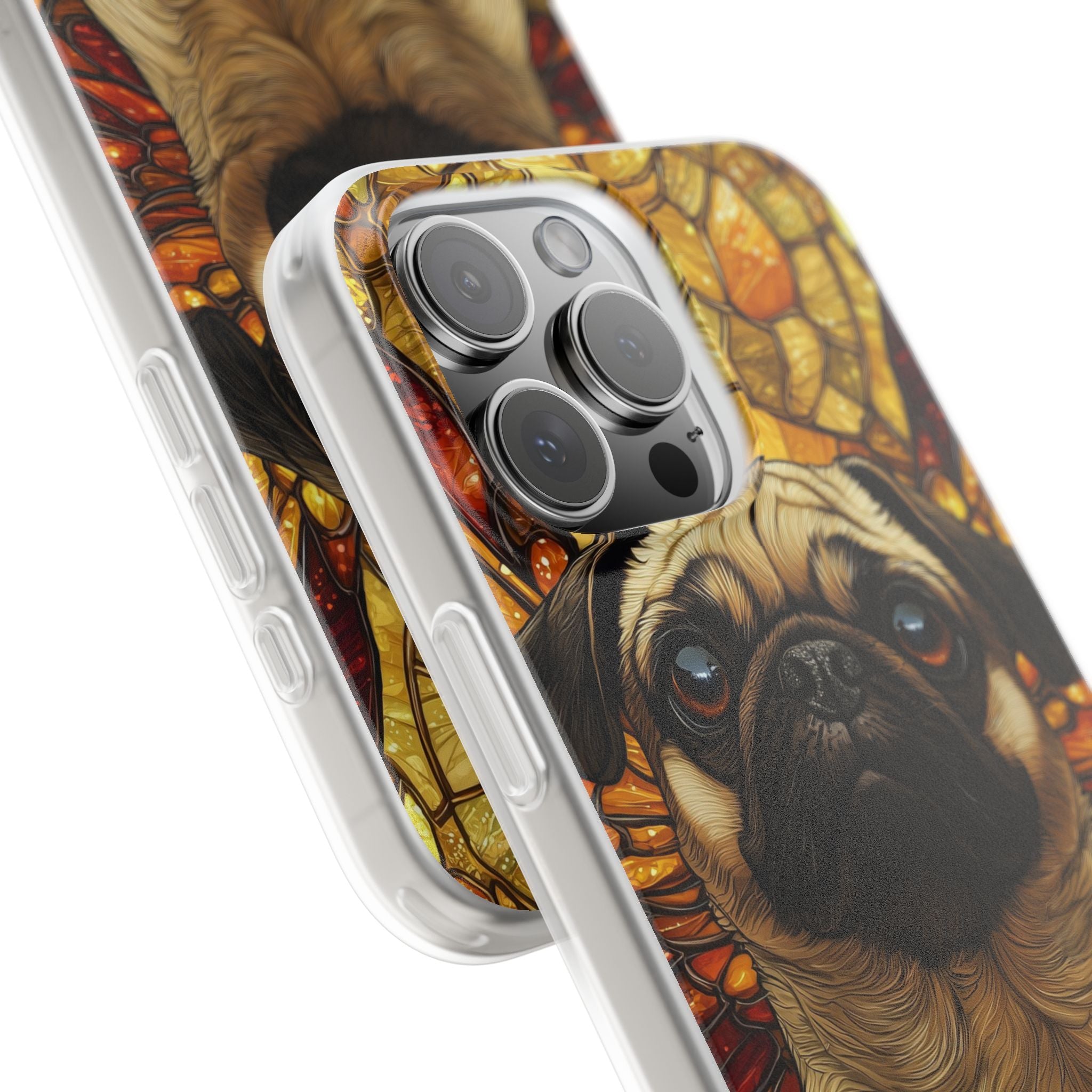 Amber Pug Divinity · Soft Case for iPhone