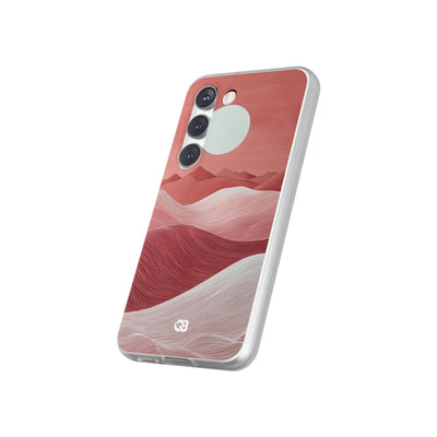 Crimson Dune Horizon · Soft Phone Case for Samsung