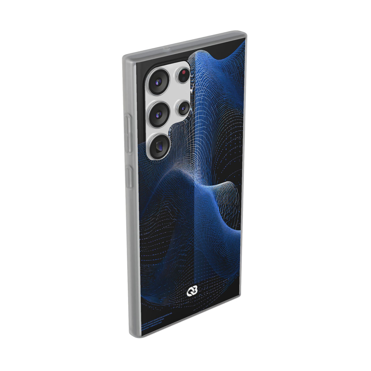 Blue Lite Phone Case for Samsung - Electric Cobalt Topo