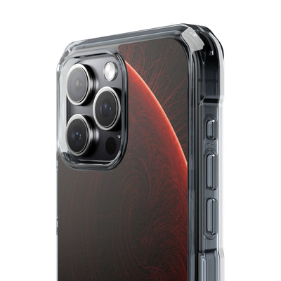 Red Impact MagSafe Phone Case for iPhone - Crimson Flare Flux