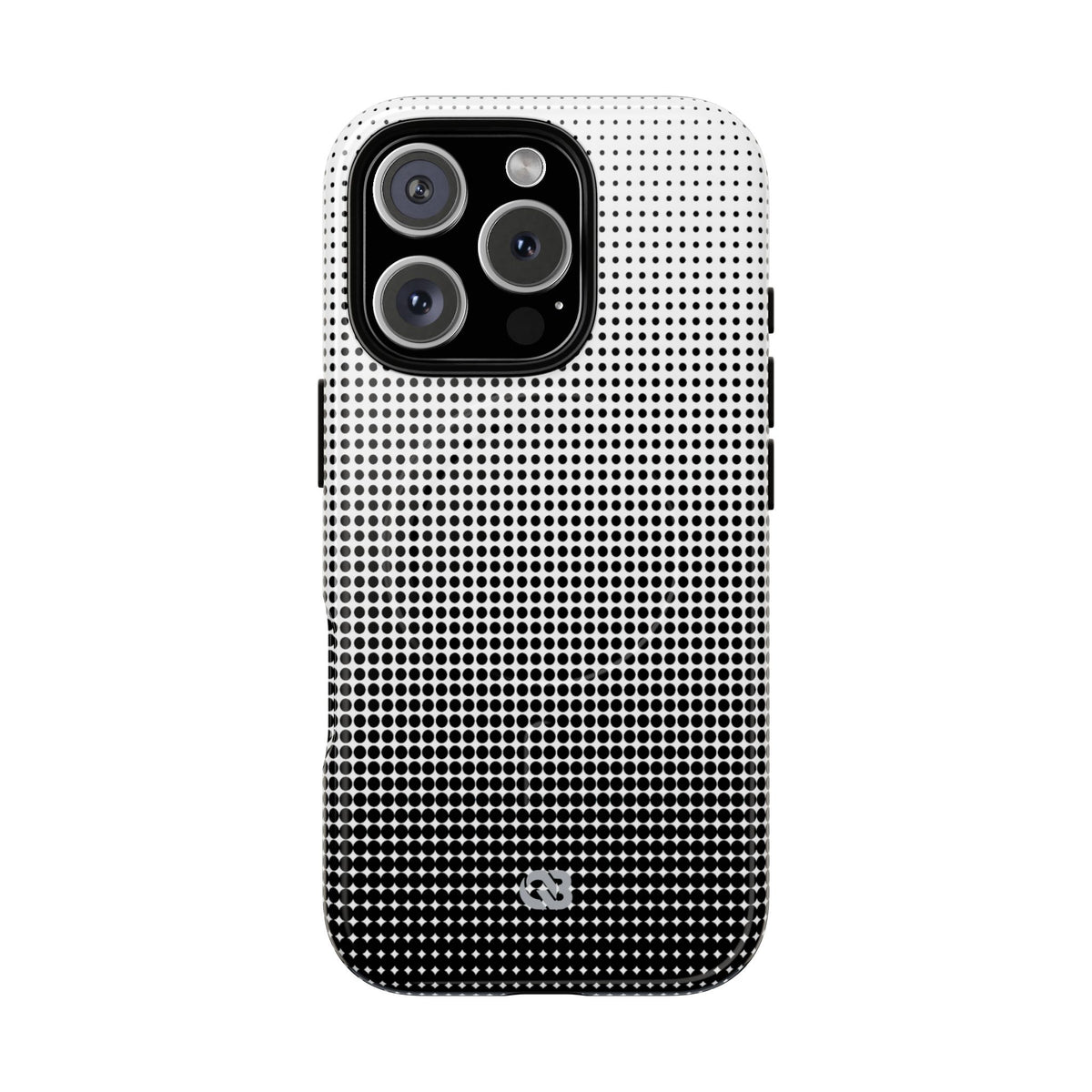 Black Tough 2.0 Magsafe Phone Case for iPhone - Obsidian Halftone Flux