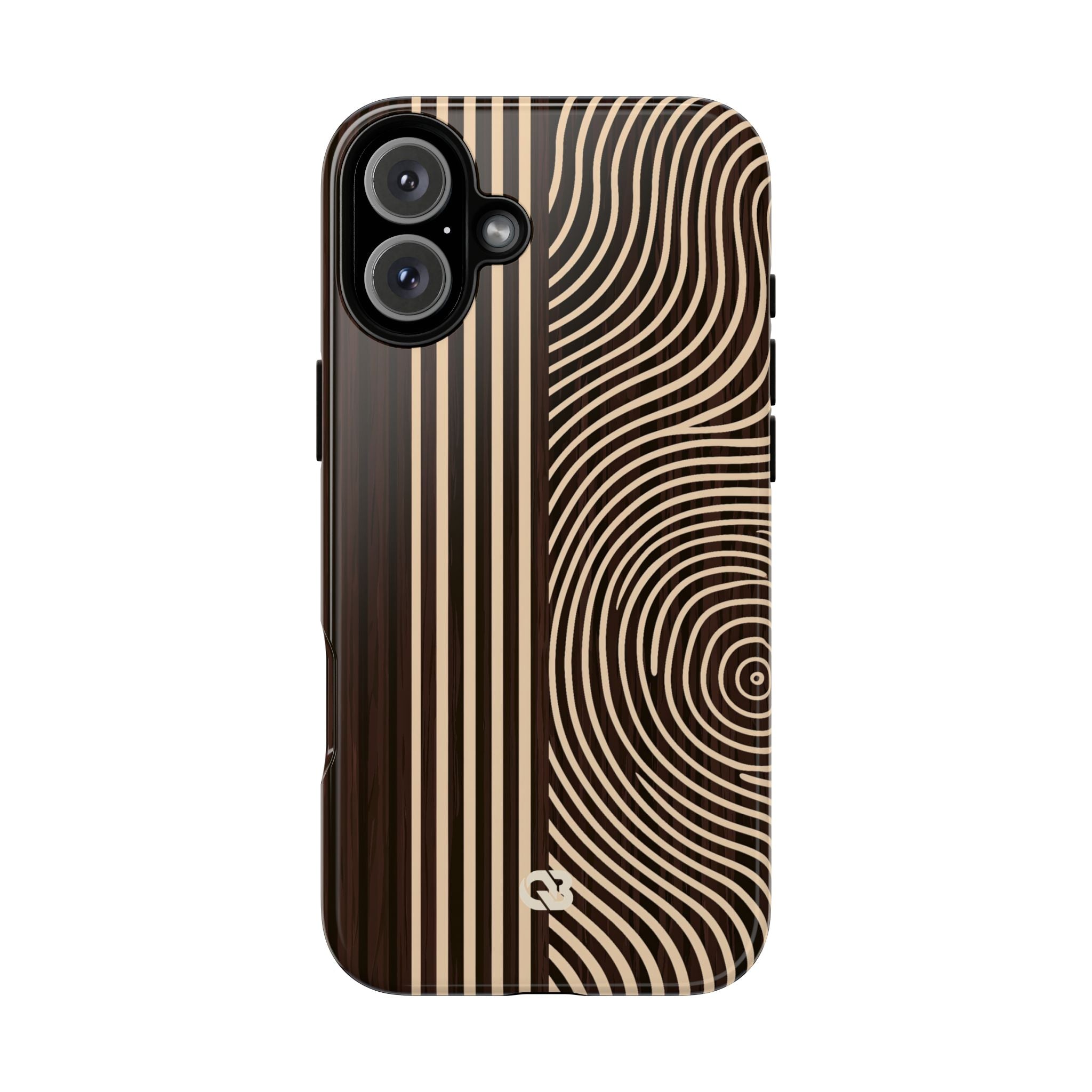 Brown Tough Phone Case for iPhone - Espresso Sand Ridge