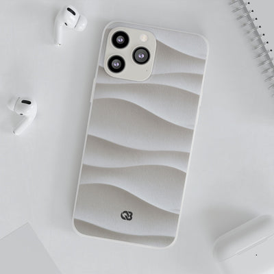 Sculpted Dune Relief · Lite Phone Case for iPhone ·  White