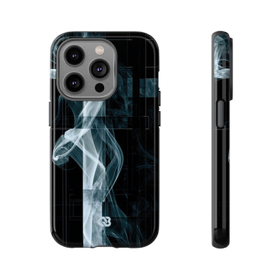 Black Tough Phone Case for iPhone - Arctic Vapor Grid