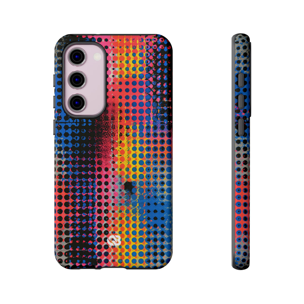 Chromatic Halftone Grid · Tough Phone Case for Samsung · Blue