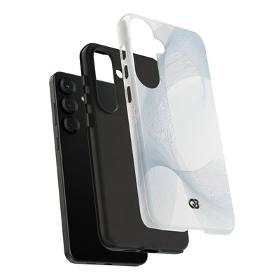 White Tough Phone Case for Samsung - Arctic Line Current