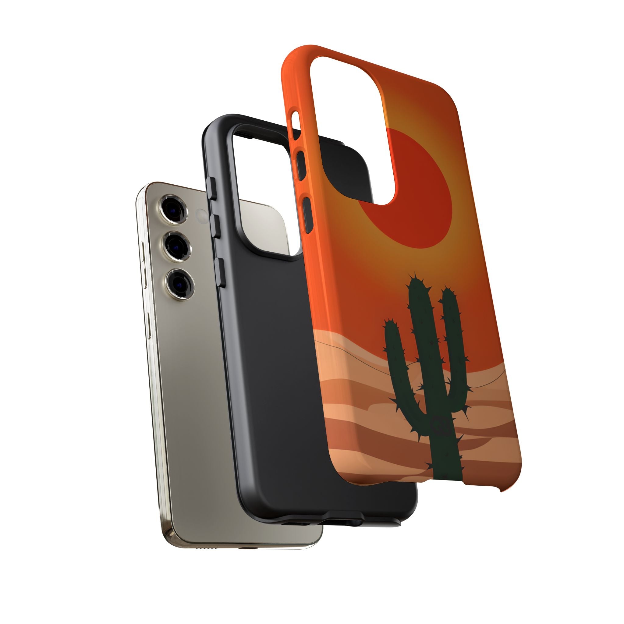 Scorched Saguaro Sunset · Tough Phone Case for Samsung